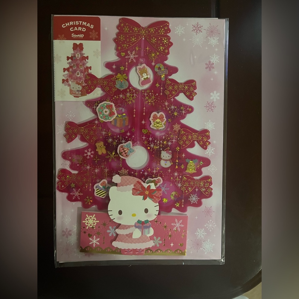Hello kitty Christmas Card (Tree) Greeting Card Sanrio Official JAPAN